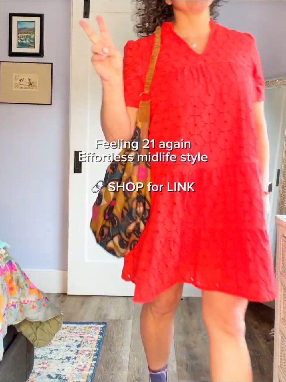 zeagoo eyelet babydoll dress